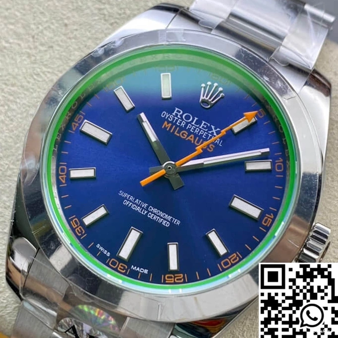 Factory AR Dial Milgauss 116400GV Blue Rolex 0120